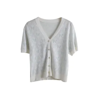 Olrain Knitwear Women's Apricot White