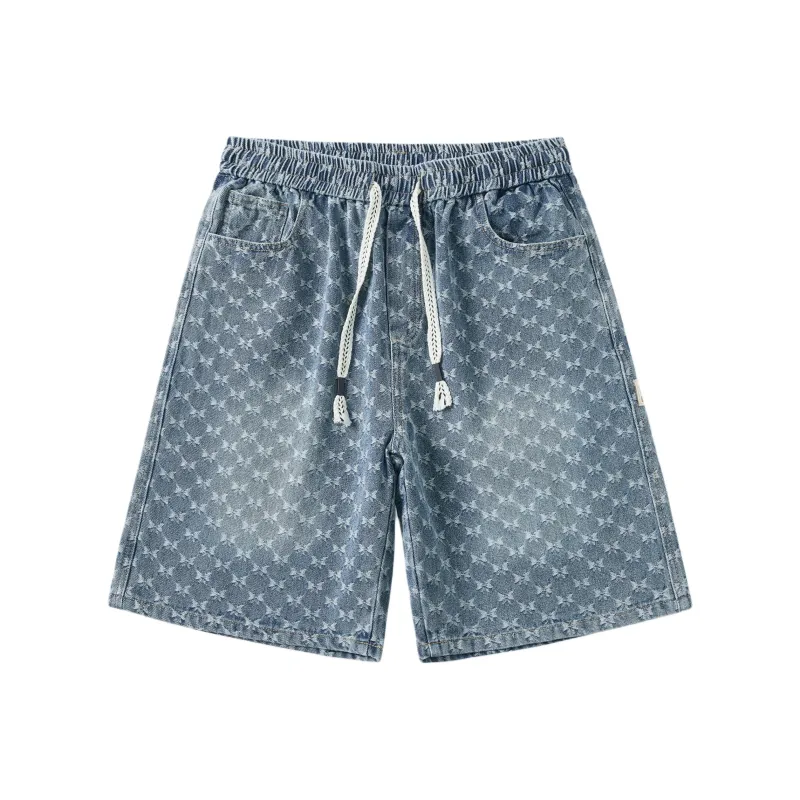 JUCY JUDY Denim Shorts Unisex Nostalgic Blue-0