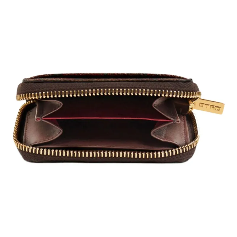 ETRO Paisley Printed Logo Embroidered Coin Holder-2