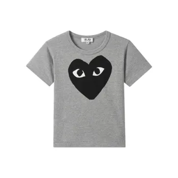 CDG Play SS25 T Shirt Women's Gray