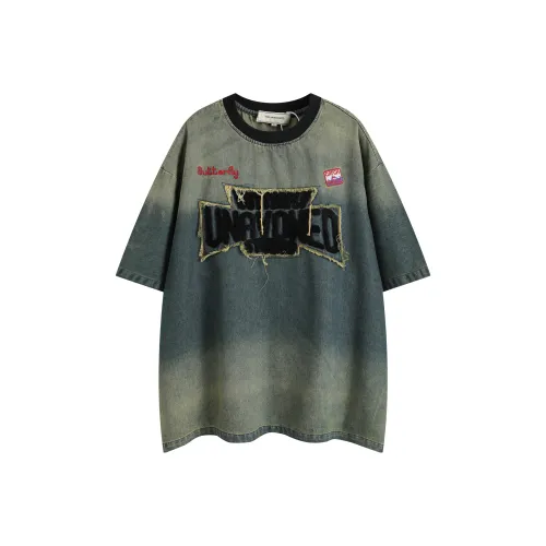 WAYHWEI Summer T Shirt Unisex Blue