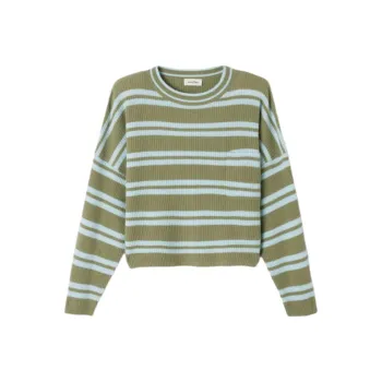 AMERICAN VINTAGE A.M SS25 JUMPER RAXOW Sweater Women's Crystal Stripes