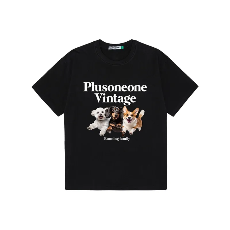 PLUSONEONE+ Regular Short Sleeved T Shirts Unisex-24