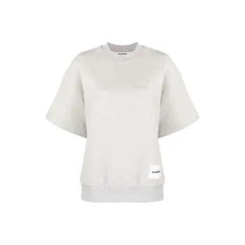 JIL SANDER Logo patch Short sleeved T shirt