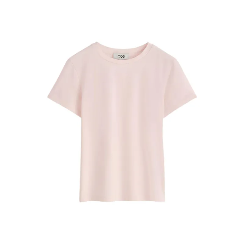 COS Regular T Shirt Women's Pink-0