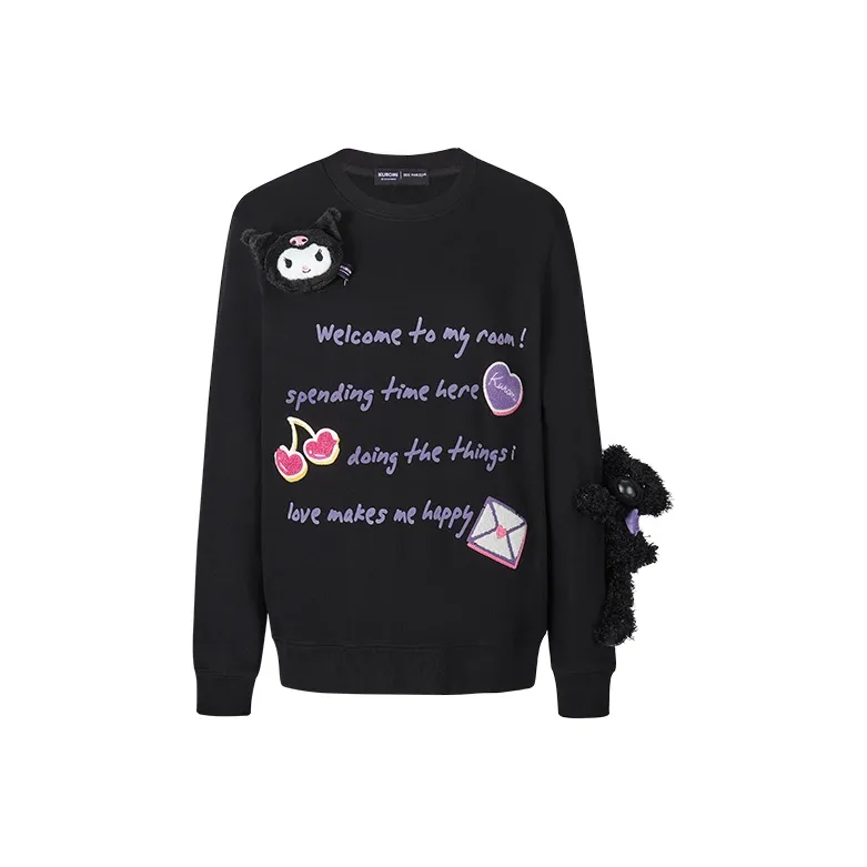 13 DEMARZO x SANRIO CHARACTERS Sweatshirt Women's Black-0
