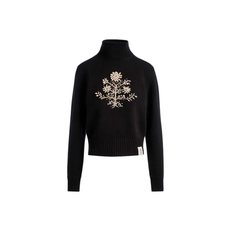 BALLY Heritage Flower embellished Sweater-0