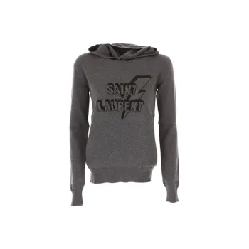 SAINT LAURENT Sweatshirts Women's Gray
