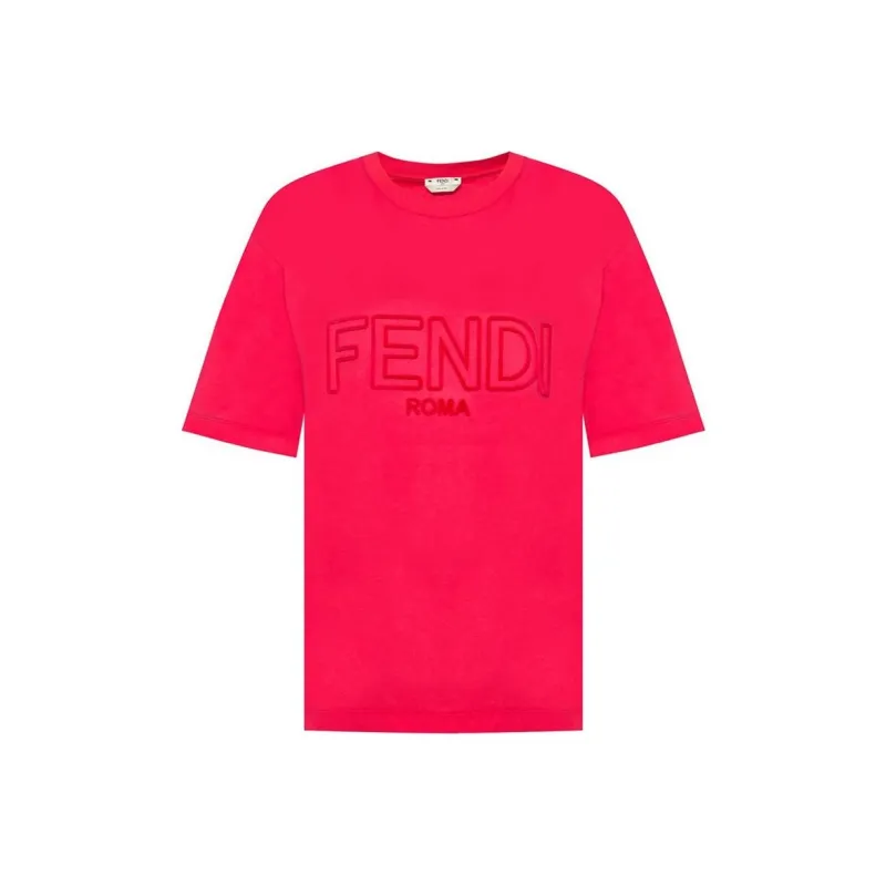 FENDI T-Shirts Women's Red-0