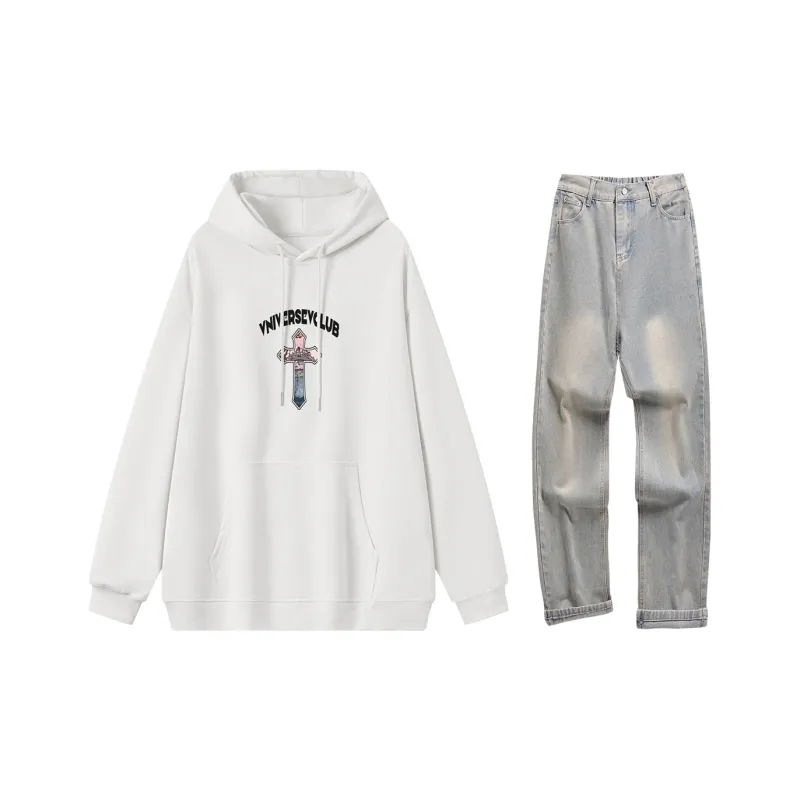 VniVerseVClub Sweatshirt Set Unisex-4