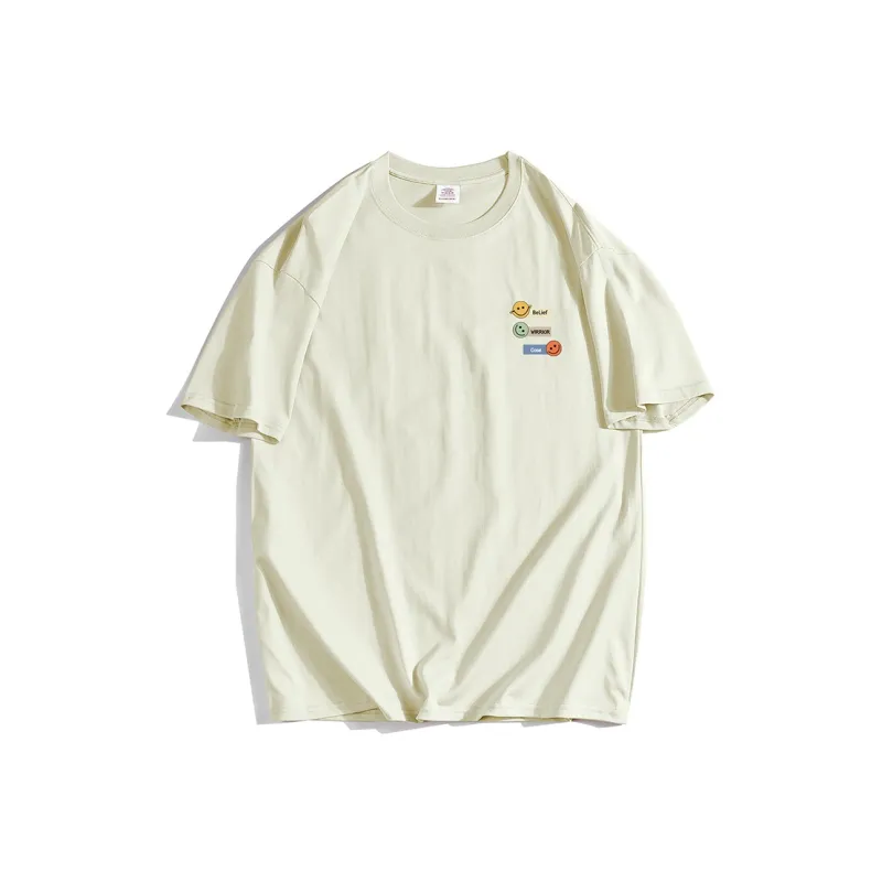 Cotton Gene Drop Shoulder Sleeve T Shirt Women's-2