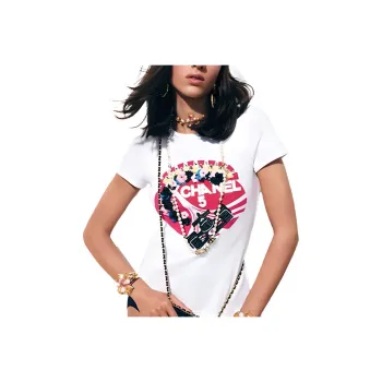 CHANEL T-Shirts Women's White