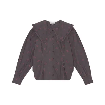 GANNI Chinese New Year Collection Shirts Women's Gray