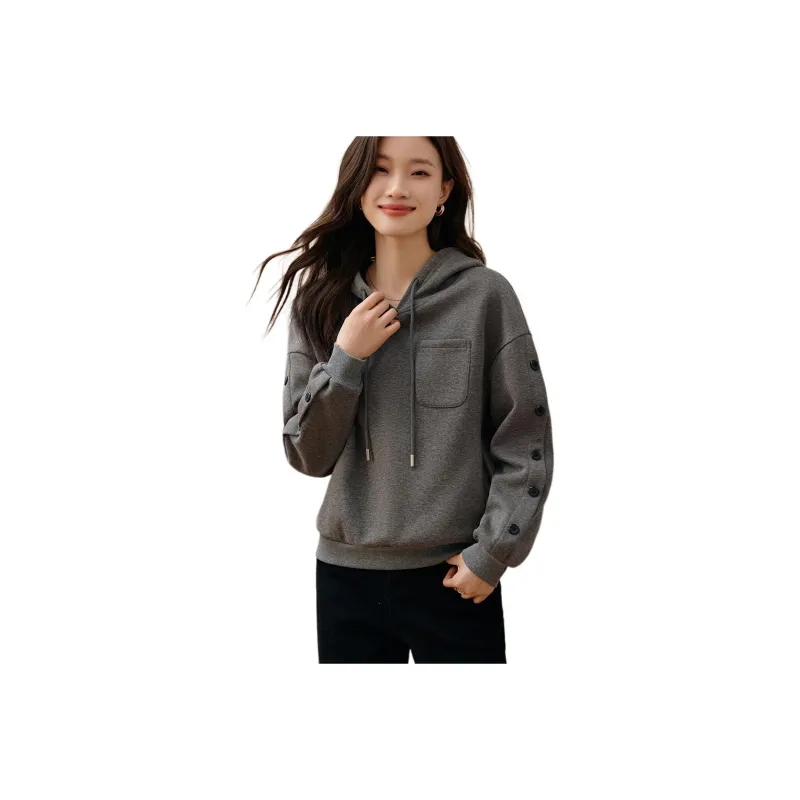 Mo Han Yi Mei Sweatshirt Women's Gray-0