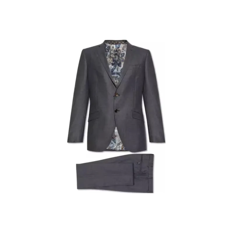 METROCITY Check Pattern Tailored Suit-0