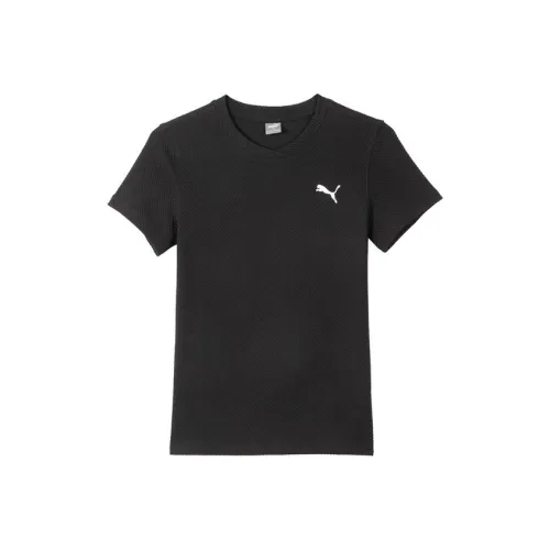 PUMA HER T Shirts Women's Black