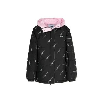 MSGM Quilted Hooded Puffer Jacket