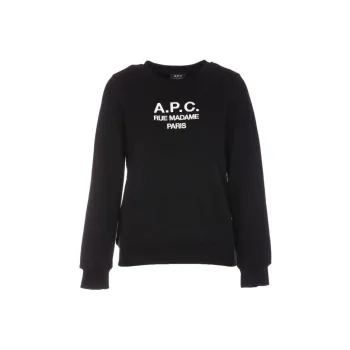 A.P.C Logo Embroidered Crewneck Sweatshirt