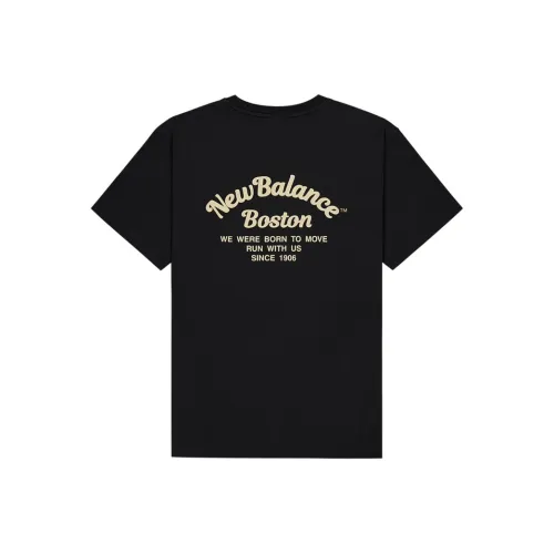 New Balance Classics Short T Shirt With Small Logo On Chest Men's Black