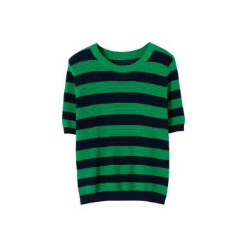 SOON FLOWER Knitwear Women's Blue Green Stripes