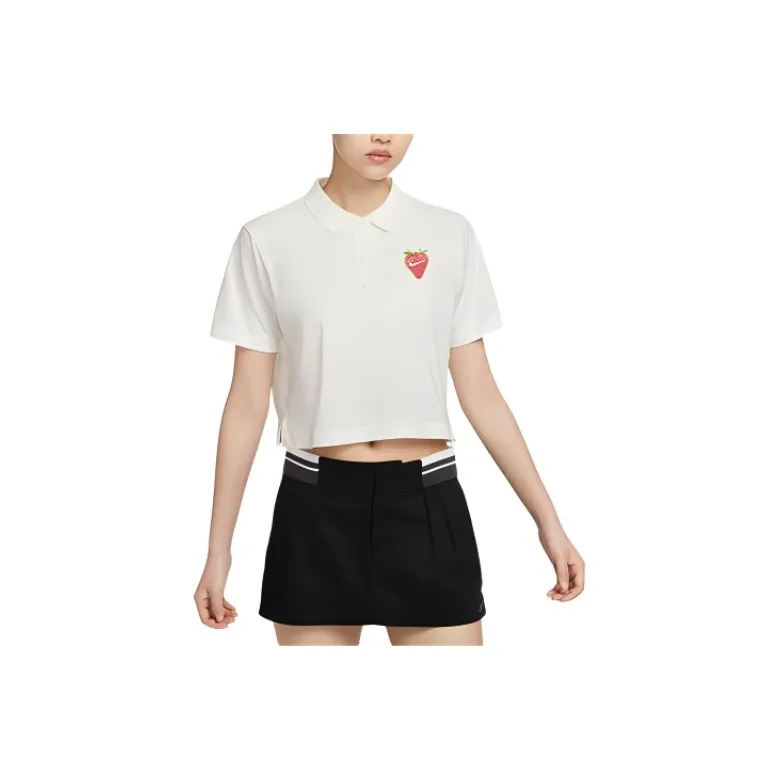 Nike Polo Shirt Women's Milk White-0