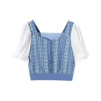 EICHITOO Knitwear Women's Light Blue Trim