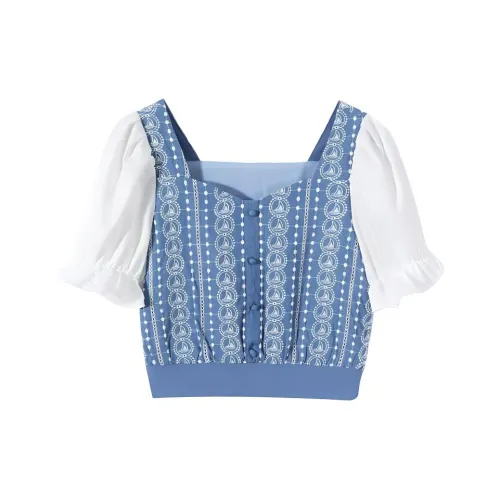 EICHITOO Knitwear Women's Light Blue Trim