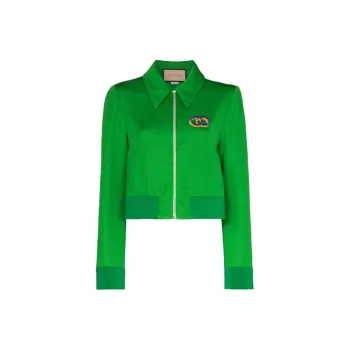 GUCCI Tiger Embroidery Technical Jersey Jacket