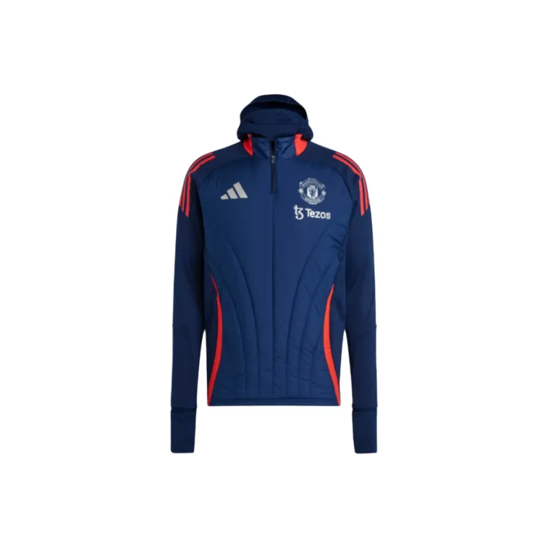 Adidas MANCHESTER UNITED THEATRE OF DREAMS Soccer Jersey Men's Marine Blue-0