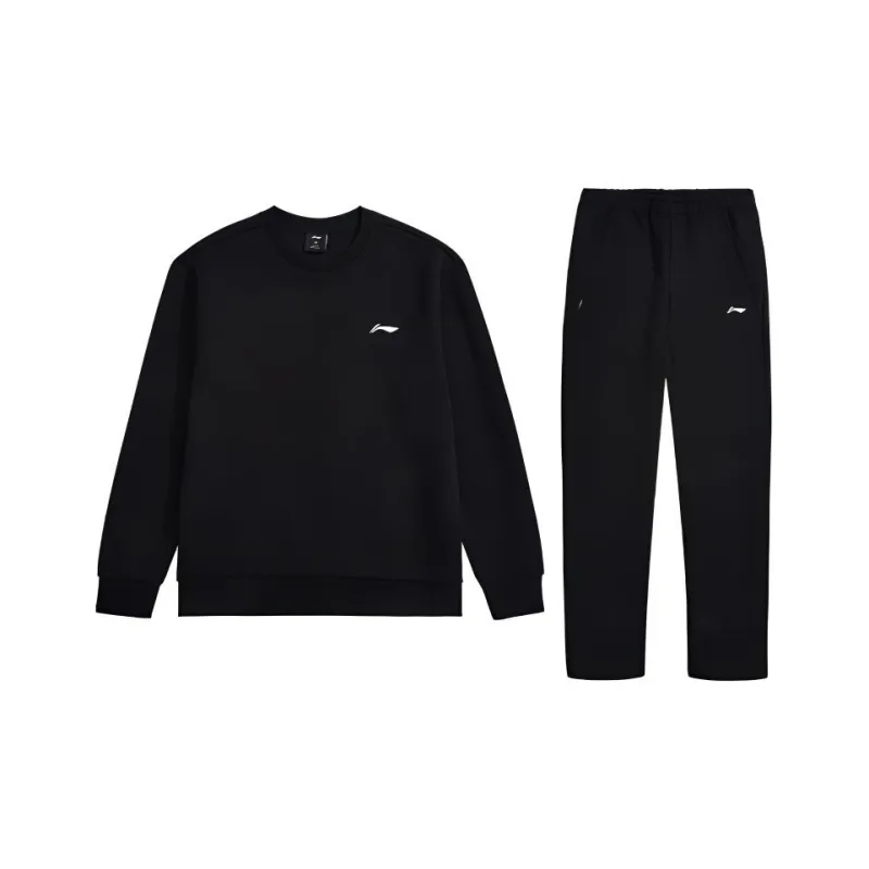 LiNing Badminton Series Sweatshirt Set Men's Black-0