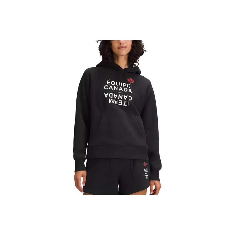 Lululemon Team Canada Collection Relaxed Fit Fleece Hoodie COC Logo Sweatshirt Women's-0