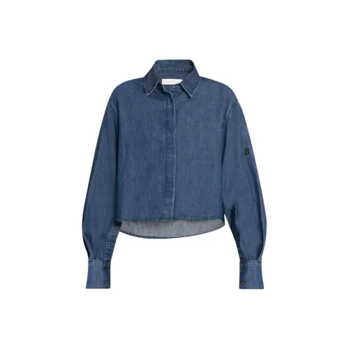 JONATHAN SIMKHAI Renata Cropped Denim Shirt