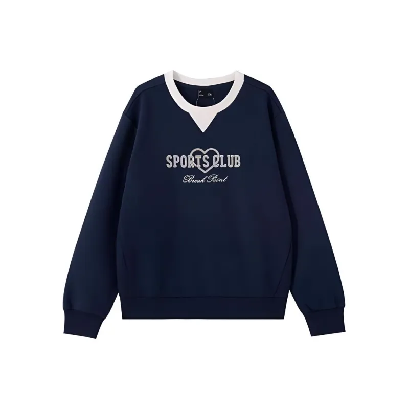 LiNing Sports Trend Series Sweatshirt Women's Deep Iris Blue-0
