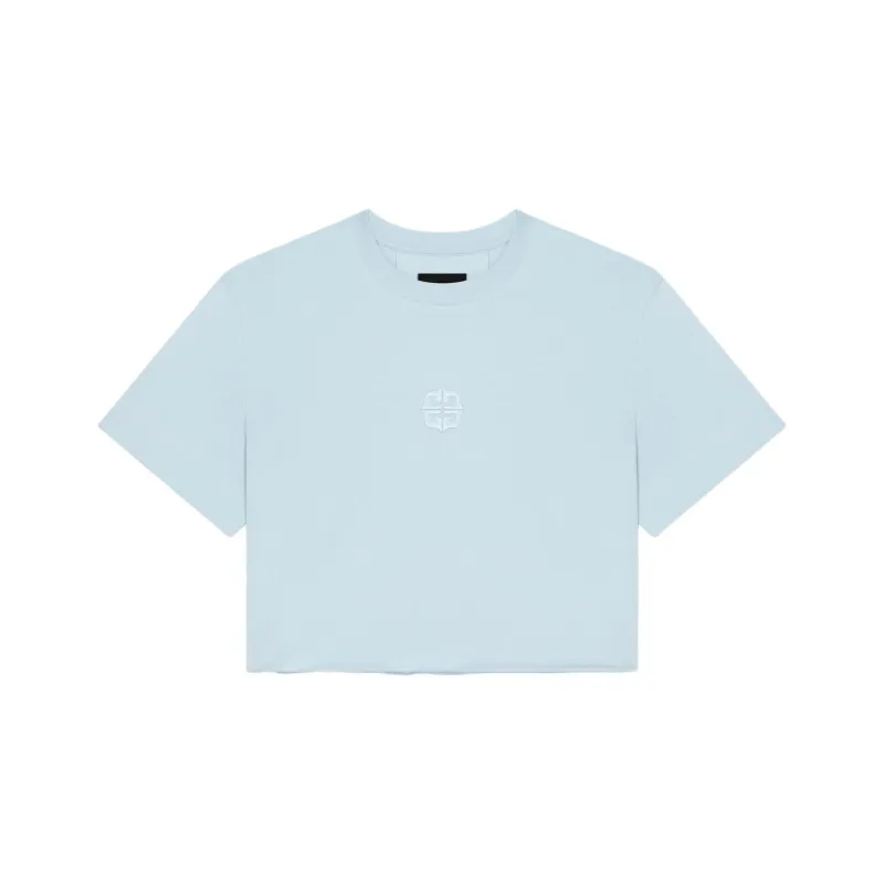 Givenchy Logo Embroidered Cropped T Shirt-0