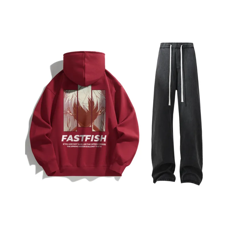 FASTFISH x SHENGSIJUE Sweatshirt Set Unisex-36