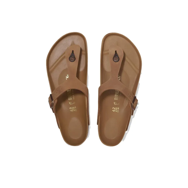 Birkenstock Gizeh Flip Flops Unisex Brown Narrow-3