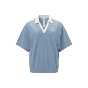 Reebok Polo Shirt Women's Blue Purple