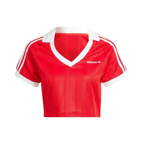 adidas originals Football Crop Top Red