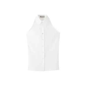 COMMON VALUE 'Riverbank La Jetee' Shirt Women's Gao Yu White