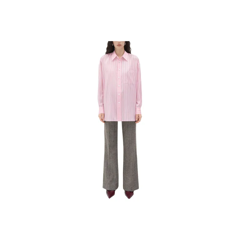 Bottega Veneta Striped Oversize Fit Shirt-0