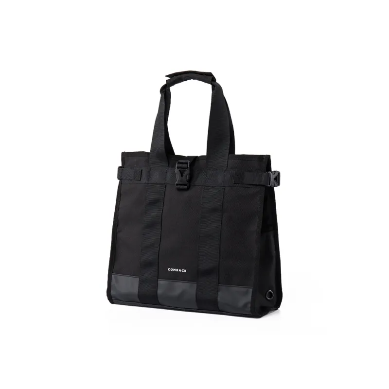 COMBACK Polyamide Tote Bag, Shopping Bag, Handbag Regular Unisex Black-1