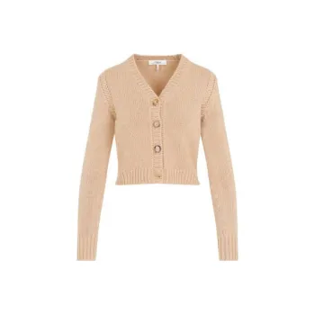 Chloé Buttoned V Neck Cardigan