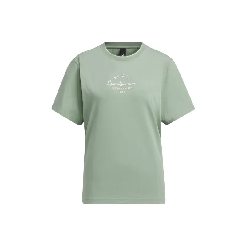 Adidas T Shirts Women's Dusty Green-0