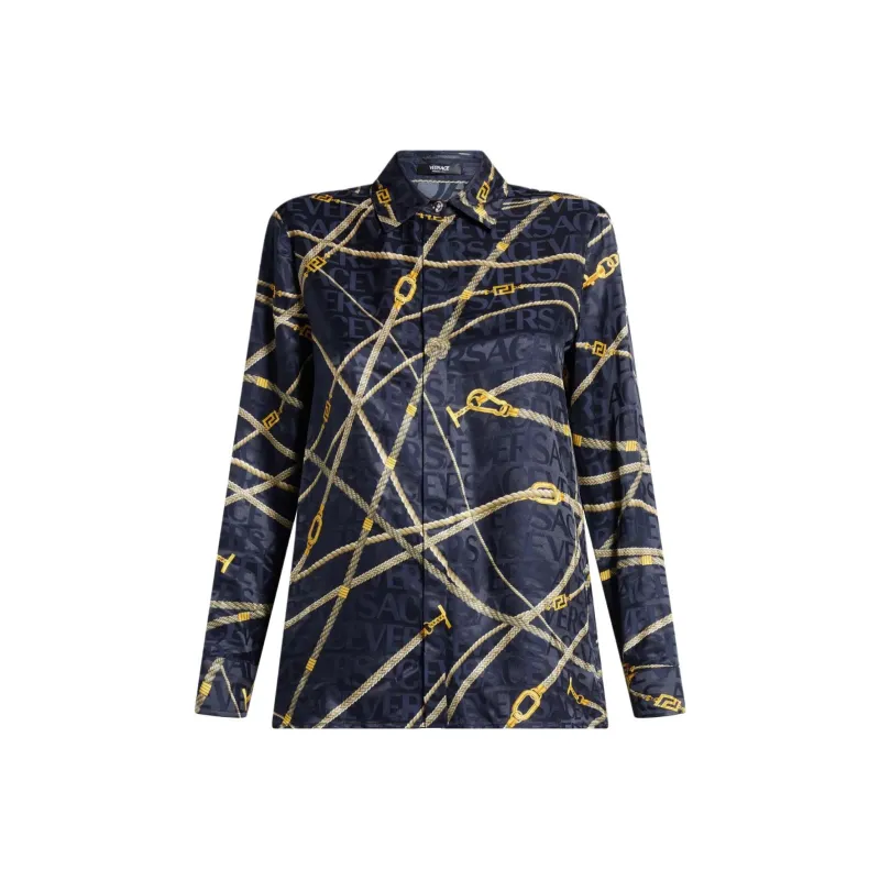 VERSACE Greca Nautical Long sleeve Shirt-0