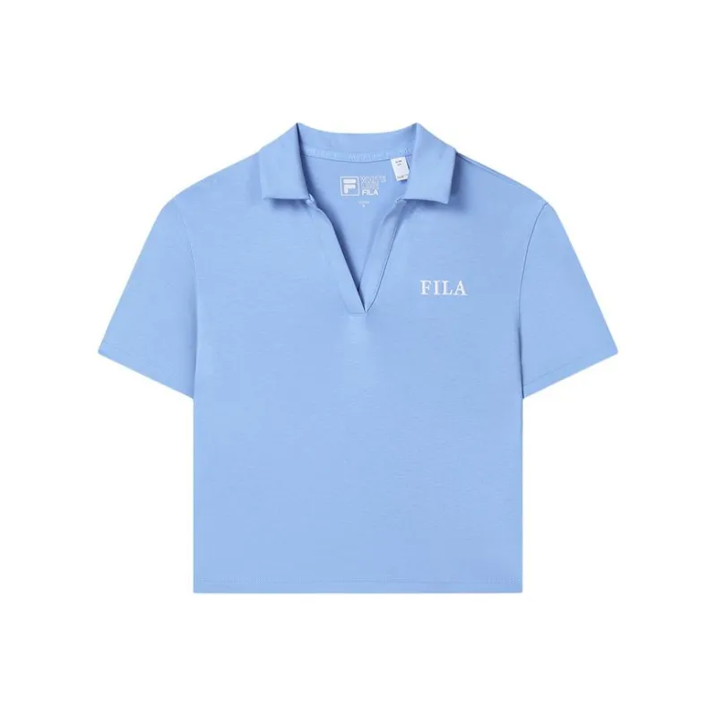 FILA Polo Shirt Women's Mountain Mist Blue-0