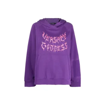 VERSACE SS23 Sweatshirt Women's Dark Purple