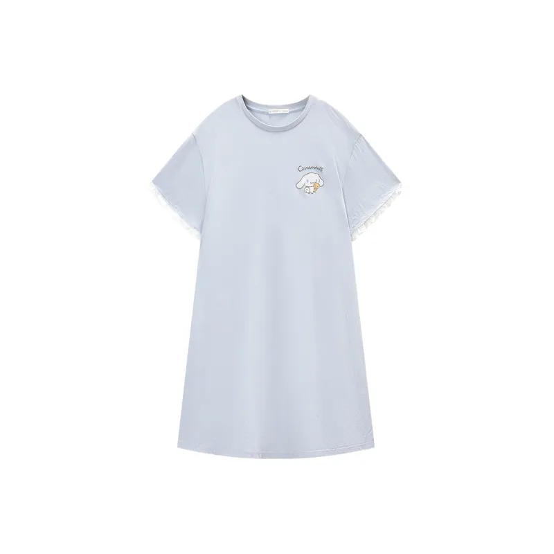 GUKOO x Sanrio Yugui Dog Nightgown Women's Glaze Blue-1