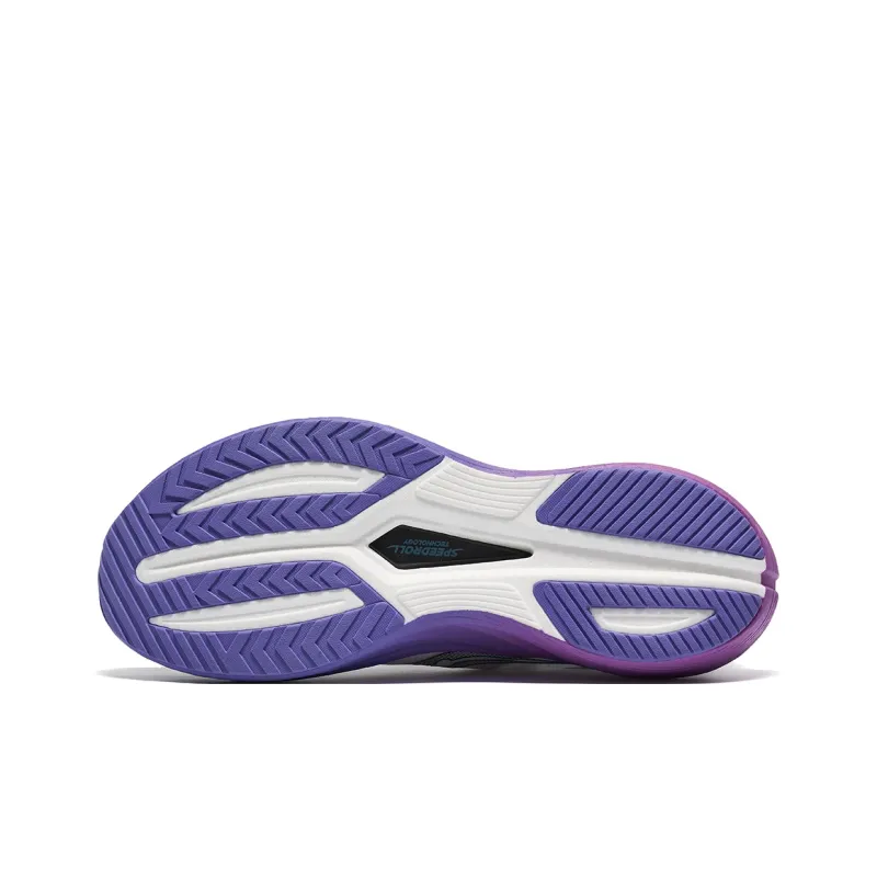 Saucony Slay 2 Anti Slip Wear Resistant Low Top Running Shoes Unisex White Purple-4