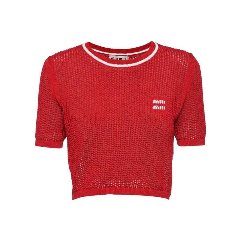 MIU MIU T Shirt Women's Bright Red-0