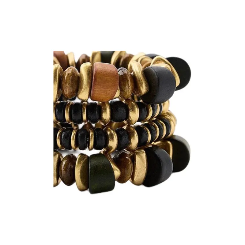 ZARA Ceramic Bracelets Women's Brown-2
